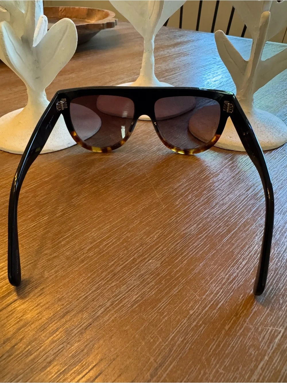 Celine Black and Tortoiseshell Sunglasses